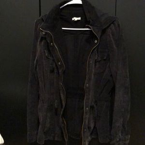 Charcoal grey hooded jacket